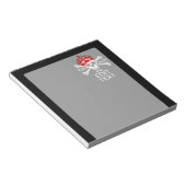 Bloc-note Demandez à votre texte de garder calme Crossbones  (Incliné)