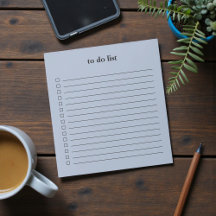 Denim Blue To Do List Minimalist Teacher Simple