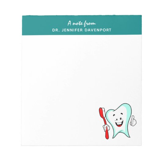 Bloc-note Dental Care Happy Tooth (Devant)