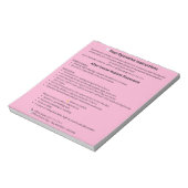 Bloc-note  Dental Post Op Instructions Notepad (Implant) (Tourné)