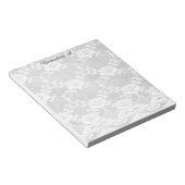 Bloc-note Dentelle blanche (Incliné)
