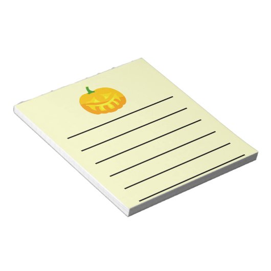 Bloc-note Dentille souriante Jack-O-Lantern (Incliné)