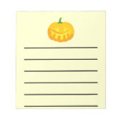 Bloc-note Dentille souriante Jack-O-Lantern (Devant)