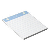 Bloc-note Dentiste aligné sur une dent heureuse moderne (Incliné)