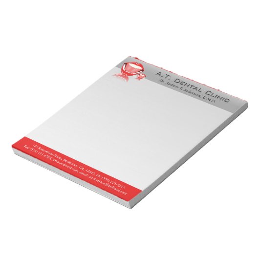 Bloc-note Dentiste Grosse Bouche Petits Notepads dentaires (Tourné)