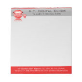 Bloc-note Dentiste Grosse Bouche Petits Notepads dentaires (Devant)