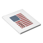 Bloc-note Dentiste Patriotique Dent Drapeau (Incliné)
