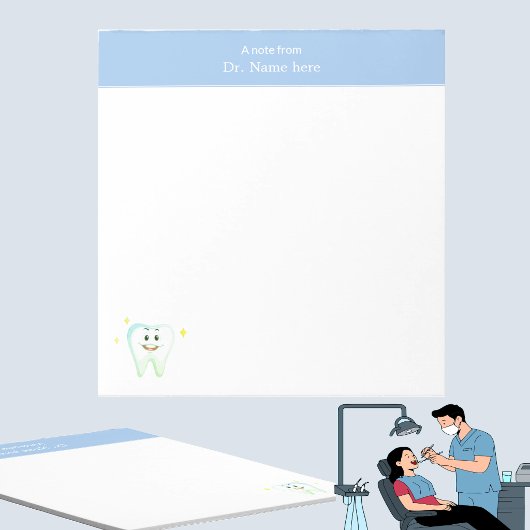 Bloc-note Dentiste Simple Dent Moderne Heureux