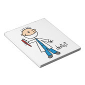 Bloc-note Dentiste Stick Figure (Incliné)