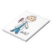 Bloc-note Dentiste Stick Figure (Tourné)