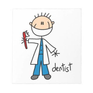 Bloc-note Dentiste Stick Figure