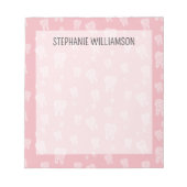 Bloc-note Dents Motif Dental étudiant et professionnel (Devant)