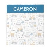 Bloc-note Déplaçons le Motif de véhicule (Devant)