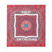 Bloc-note Dernière création artisanale d'Indus en Sindhi : l (Devant)