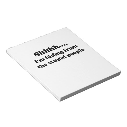 Bloc-note Des gens stupides (Incliné)