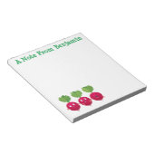 Bloc-note Des radis mignons chantant des légumes de dessin a (Incliné)