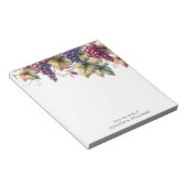 Bloc-note Des raisins sur la vigne du bureau de (Incliné)