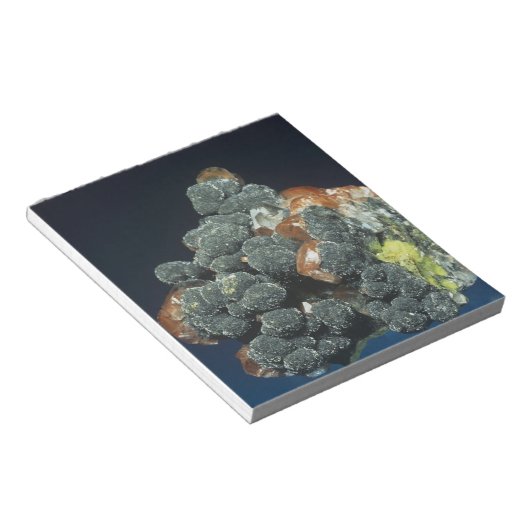 Bloc-note Descloizite sur Calcite (Incliné)