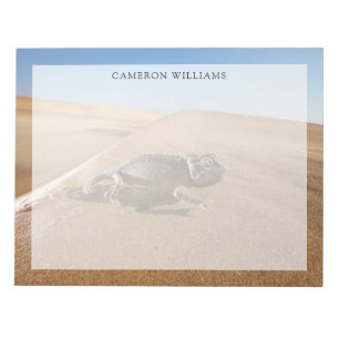 Bloc-note Déserts   Caméléon de Namaqua dans le désert