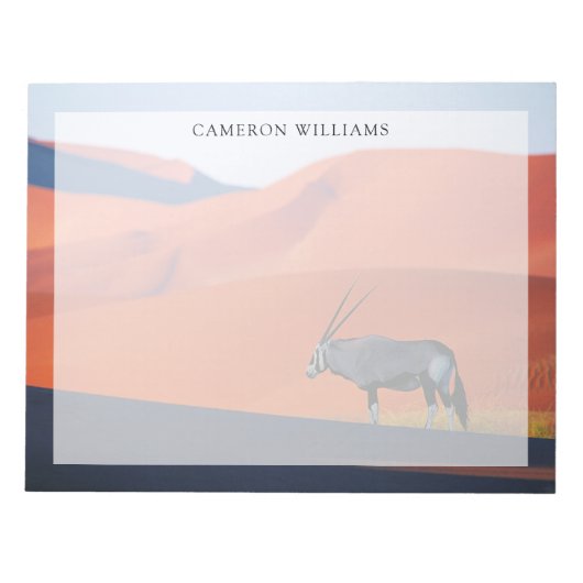 Bloc-note Déserts | Oryx du désert du Namib (Devant)