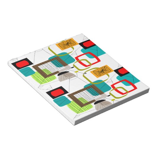 Bloc-note Design abstract de Mid-Century (Incliné)