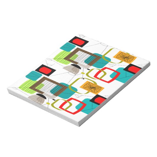 Bloc-note Design abstract de Mid-Century (Tourné)