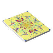 Bloc-note Design coloré à damas floral brillant (Incliné)