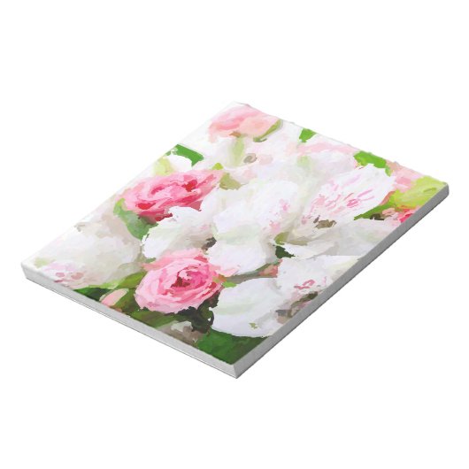 Bloc-note Design d'aquarelle florale (Tourné)