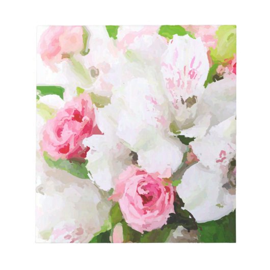 Bloc-note Design d'aquarelle florale (Devant)