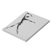 Bloc-note design de danse stylisé (Tourné)
