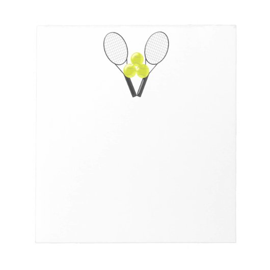 Bloc-note Design de tennis (Devant)