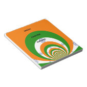 Bloc-note Design des couleurs du drapeau national indien. Ha (Incliné)