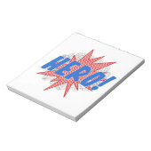 Bloc-note Design d'étoiles de héros (Tourné)