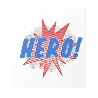Bloc-note Design d'étoiles de héros
