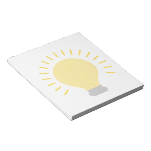 Bloc-note Design élégant d'ampoule (Incliné)