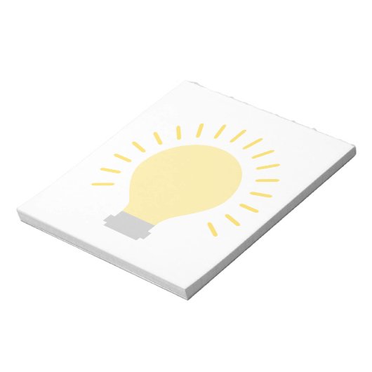 Bloc-note Design élégant d'ampoule (Tourné)