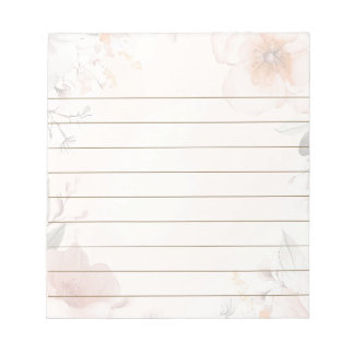 Bloc-note Design floral