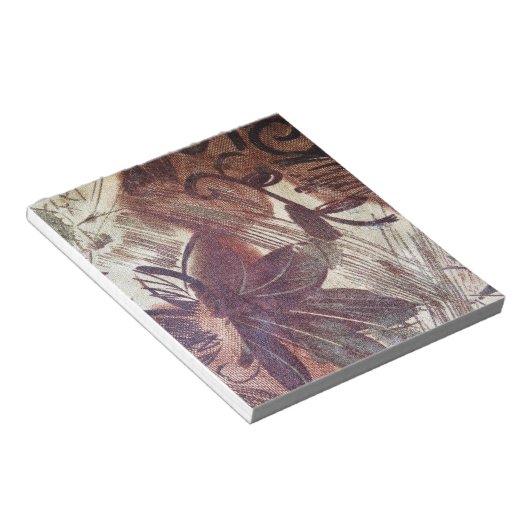 Bloc-note Design floral Brown Abstrait 1 (Incliné)