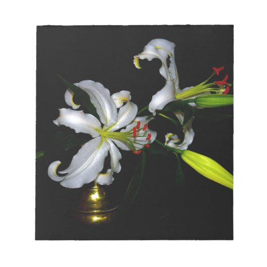 Bloc-note Design irlandais en laiton et en fleur (Devant)