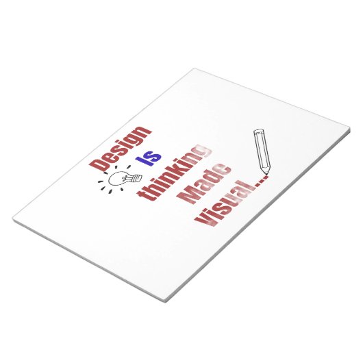 Bloc-note Design Is Thinking Made Visual – Minimal Graphic D (Incliné)