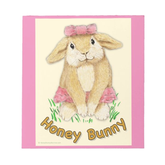 Bloc-note Design lapin miel 01 (Devant)