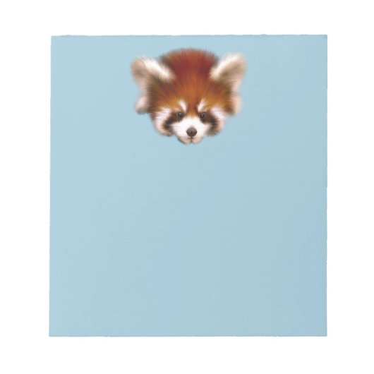 Bloc-note Design Panda rouge (Devant)