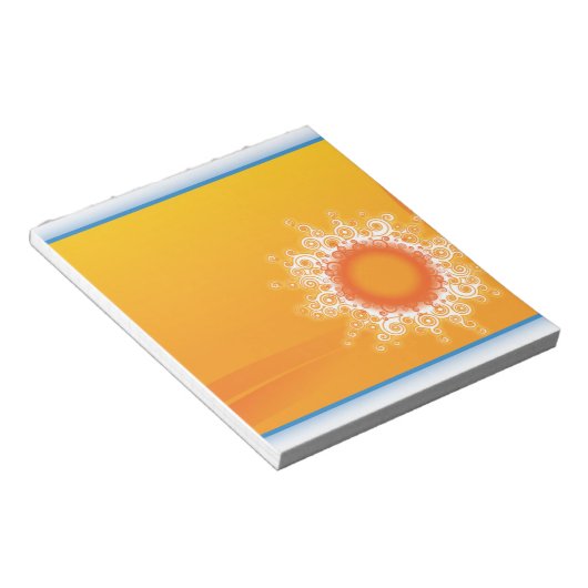 Bloc-note Design personnalisé Curly Sunshine (Incliné)