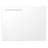 Bloc-note Design personnalisé moderne professionnel (Devant)