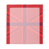 Bloc-note Design Union Jack à accent rouge (Devant)