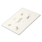 Bloc-note Design vintage avec sept insectes différents (Incliné)