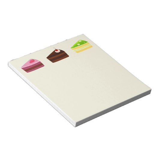 Bloc-note Dessert de tranches de gâteau (Incliné)