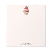 Bloc-note Dessert sucré à la fraise Cupcake (Devant)