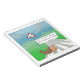 Bloc-note Dessin amusant sur le passage des poulets (Incliné)