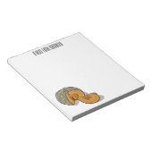 Bloc-note dessin animé citrouille (Incliné)